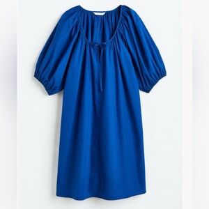 H & M Royal Blue Cotton Maternity Dress M